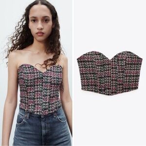 [NWOT] Zara Structured Corset Top - XS